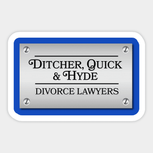 Ditcher, Quick & Hyde divorce lawyers Sticker